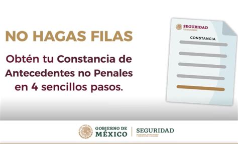 Citas para el trámite de Constancias de No Antecedentes。